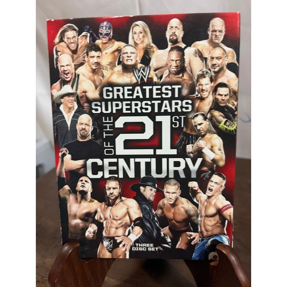 WWE Greatest Superstars of the 21st Century DVD 3-Disc Set Excellent Wrestling